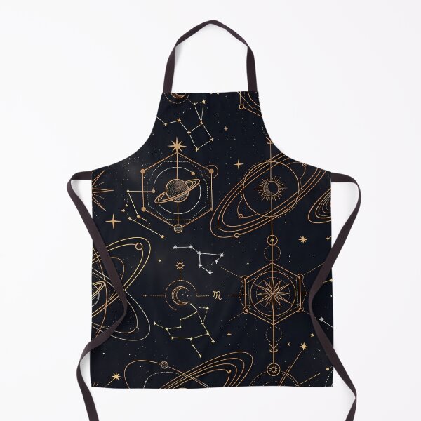 Item preview, Stars Sacred Geometry Dark Celestial Astrology Pattern designed and sold by ART ATTACK ZONE.