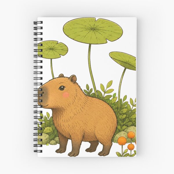 Item preview, Cozy Capybara in a Lily Pond designed and sold by TedYork1211.