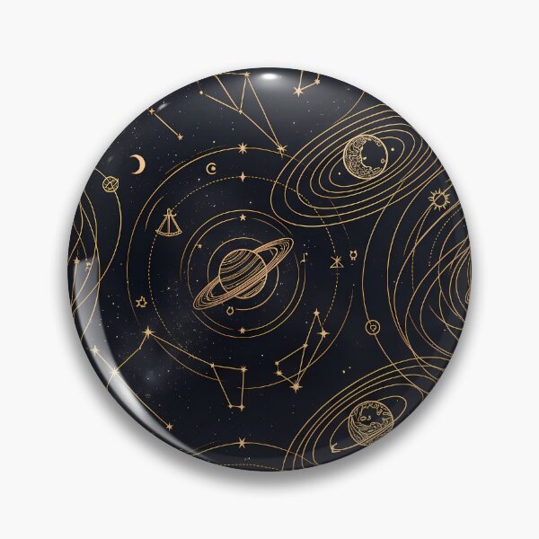 Item preview, Galaxy Sacred Geometry Dark Celestial Astrology Pattern designed and sold by ART ATTACK ZONE.