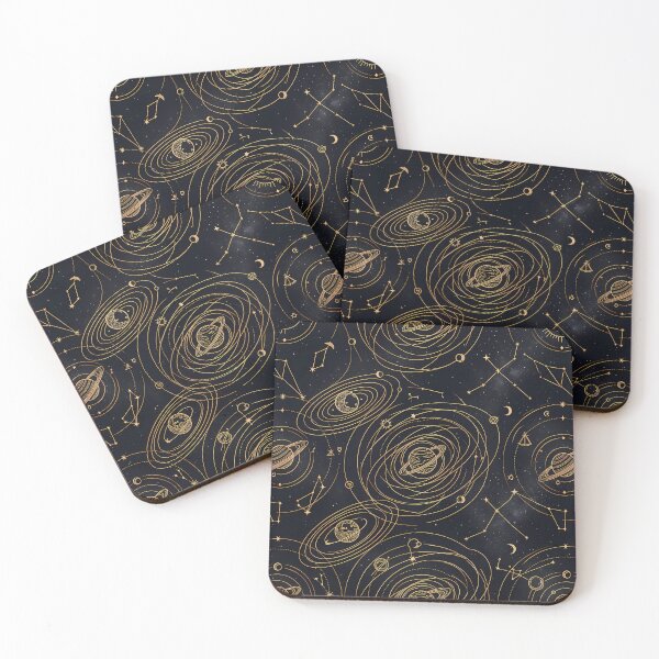 Item preview, Galaxy Sacred Geometry Dark Celestial Astrology Pattern designed and sold by ART ATTACK ZONE.