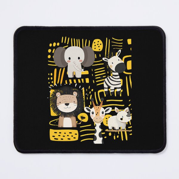 Item preview, Jungle Animals Elephant Zebra Lion Giraffe And Rhino designed and sold by tiggerboyzdaddy.