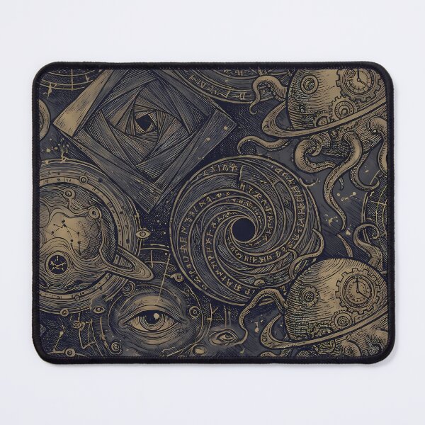 Item preview, Eye Sacred Geometry Dark Celestial Astrology Pattern designed and sold by ART ATTACK ZONE.