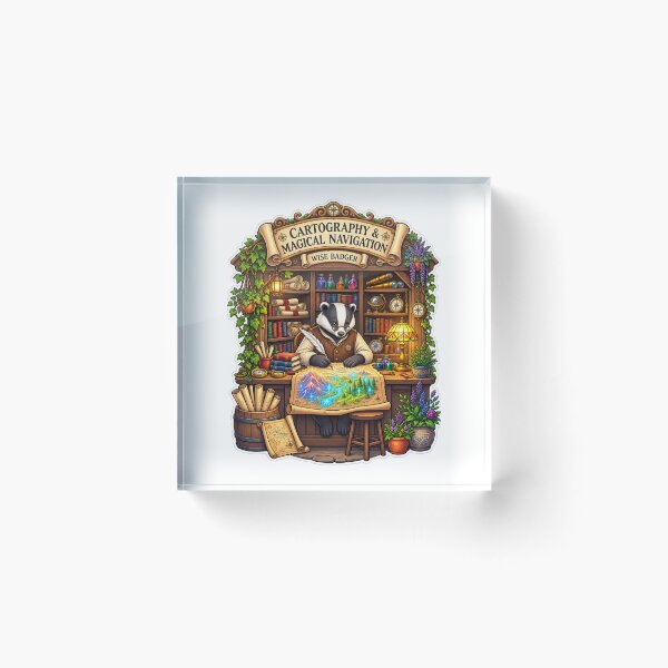 Item preview, Cartography & Magical Navigation | Wise Badger Mapmaker designed and sold by MrDev.