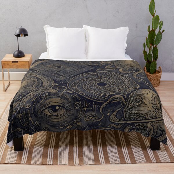 Item preview, Eye Sacred Geometry Dark Celestial Astrology Pattern designed and sold by ART ATTACK ZONE.