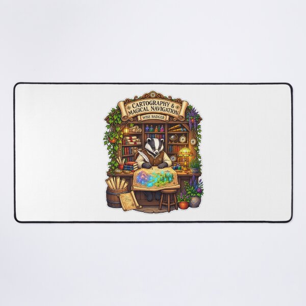 Item preview, Cartography & Magical Navigation | Wise Badger Mapmaker designed and sold by MrDev.