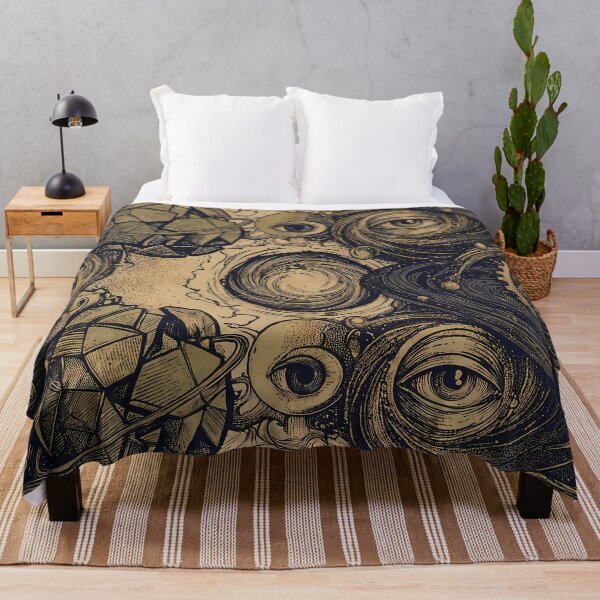 Item preview, Illuminatti Sacred Geometry Dark Celestial Astrology Pattern designed and sold by ART ATTACK ZONE.