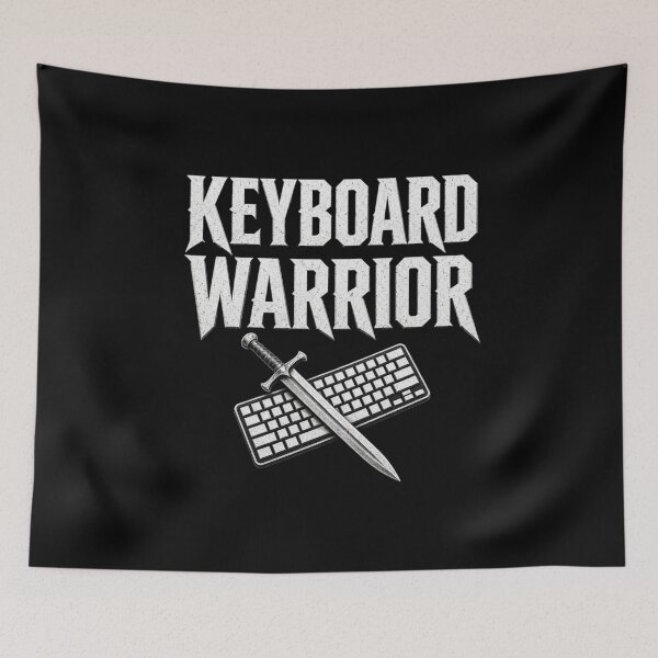 Item preview, Keyboard Warrior Sword & Mechanical Keyboard designed and sold by MotionBanana Art.