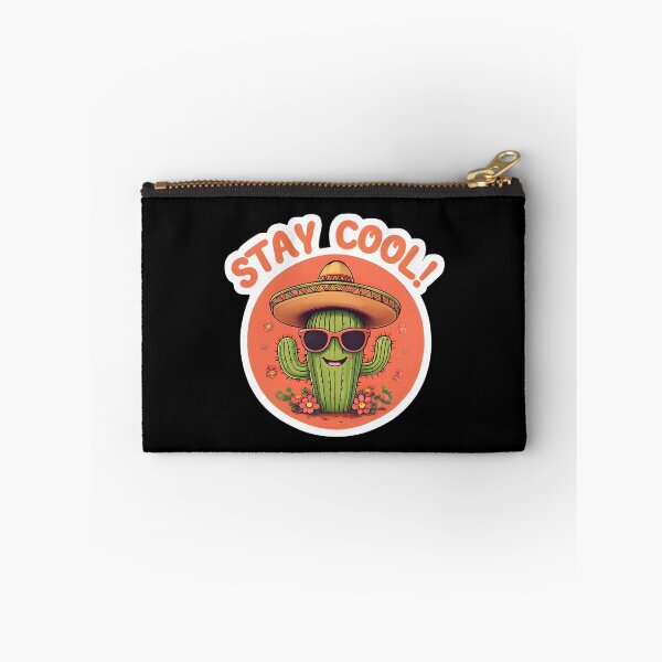 Item preview, Cute Cactus Sombrero Sunglasses Stay Cool Desert Sticker designed and sold by FestivityFinds.