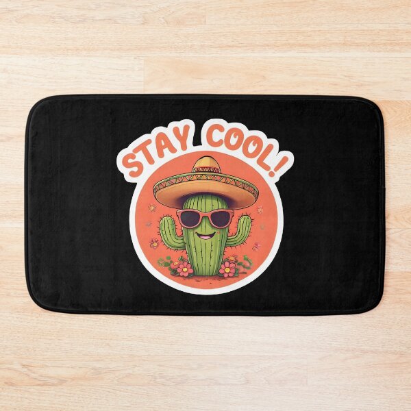 Item preview, Cute Cactus Sombrero Sunglasses Stay Cool Desert Sticker designed and sold by FestivityFinds.