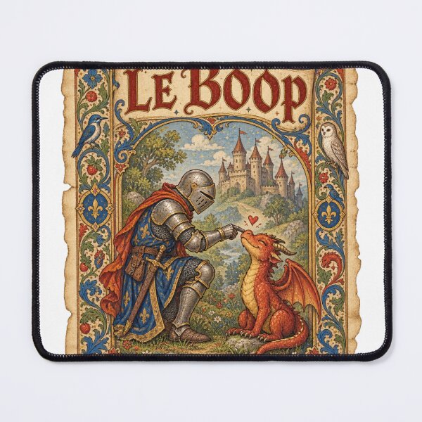 Item preview, Le Boop Medieval Knight  Dragon Funny Fantasy Art designed and sold by Idontwannaknow.