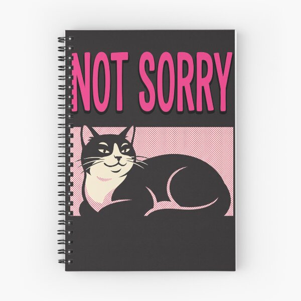 Item preview, Not Sorry Retro Halftone Black Cat Art designed and sold by AKDesign26.