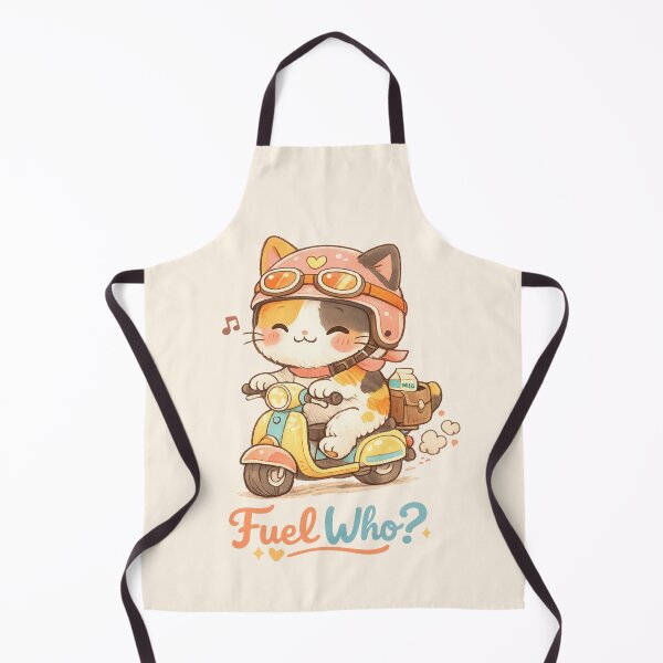 Item preview, Cute Cat Scooter "Fuel Who?" | Kawaii Funny Cozy Aesthetic Animal Illustration designed and sold by Moons Studio.