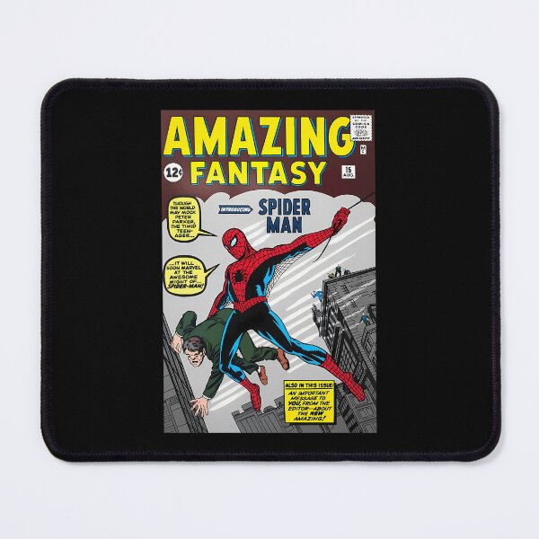 Item preview, Superhero Swinging On Web Holding Man Above City Buildings designed and sold by tiggerboyzdaddy.