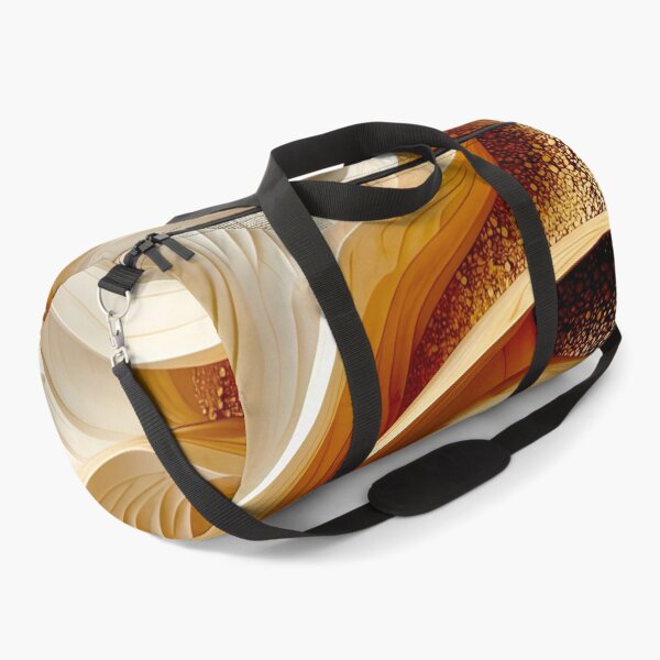 Item preview, Whirling Coffee Bean Symphony in Brown and Gold designed and sold by Vicky Brago-Mitchell®.