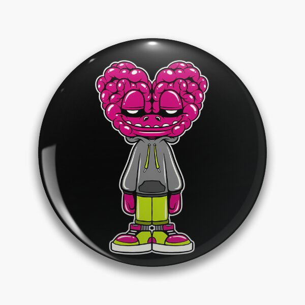 Item preview, Creature With Brain Shaped Head Wearing Grey Hoodie designed and sold by L-Cash.