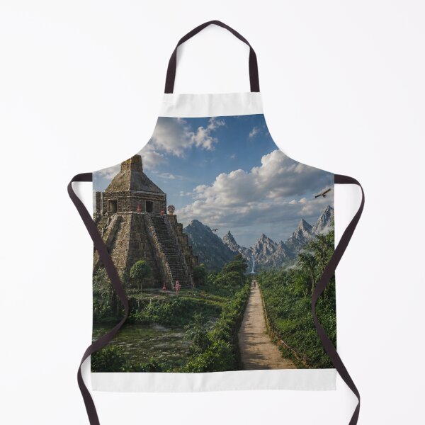 Item preview, Ancient Mayan temple in the jungle designed and sold by cloude-vigal.