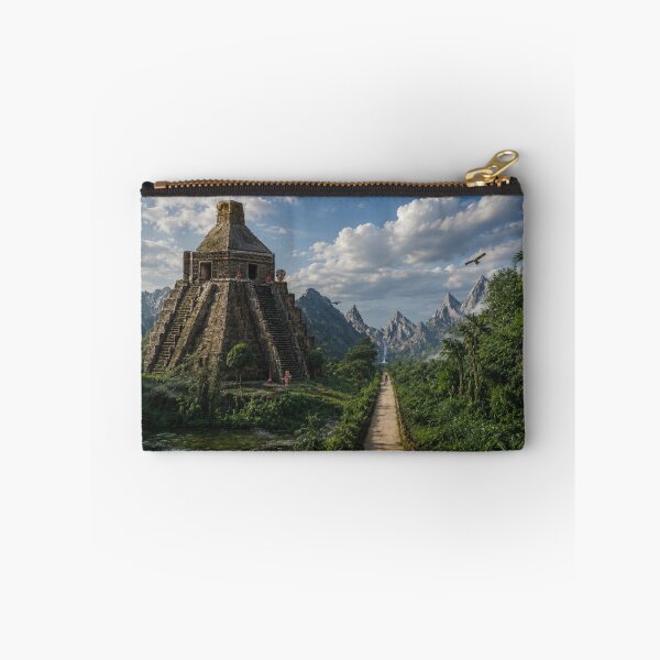 Item preview, Ancient Mayan temple in the jungle designed and sold by cloude-vigal.