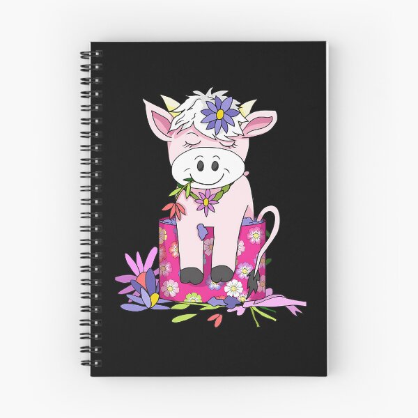 Item preview, Pink Calf Sitting Inside Flower Pot Holding Leaf In Mouth designed and sold by L-Cash.