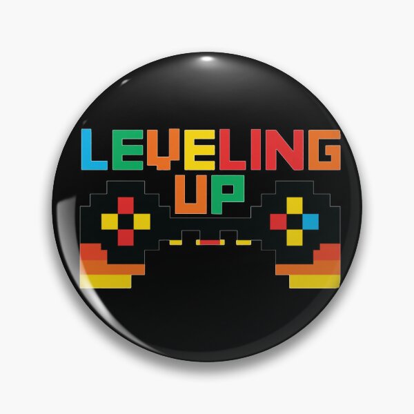 Item preview, Leveling Up Retro Video Game Controller Pixel Art Graphic With Colorful Typography designed and sold by KanDa-Shop.