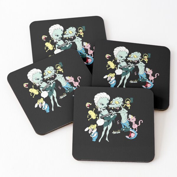 Item preview, Female And Male Zombies Surrounded By Small Monster Creatures designed and sold by L-Cash.