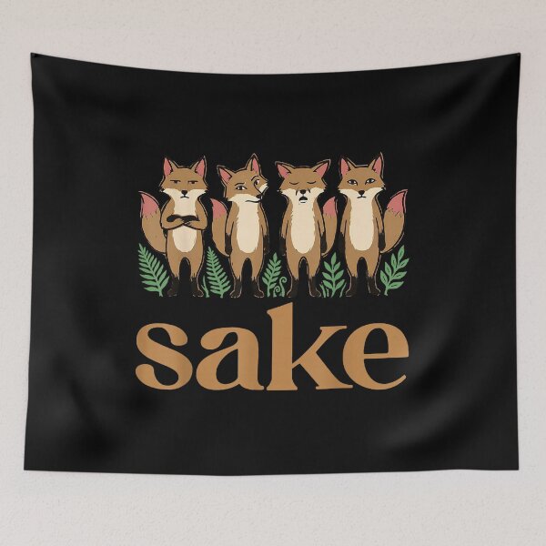 Item preview, For Fox Sake Funny Four Foxes Pun designed and sold by VioletNance.