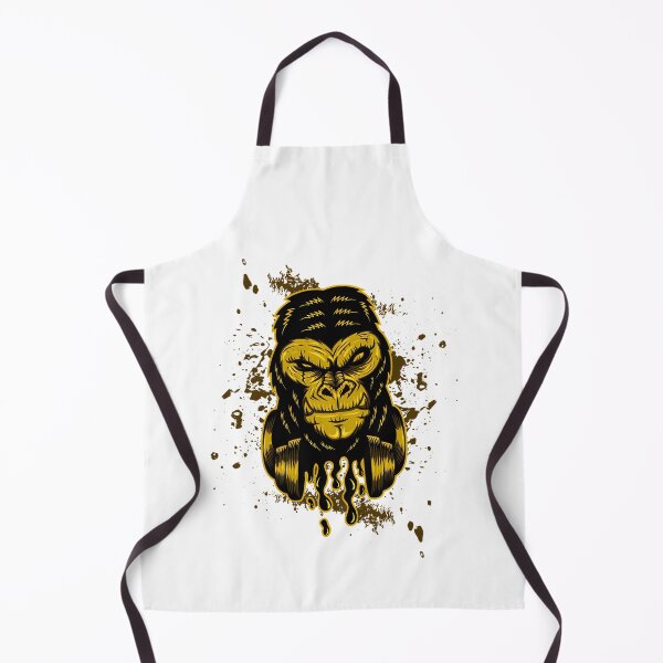 Item preview, Golden Gorilla Head Wearing Headphones Dripping designed and sold by L-Cash.