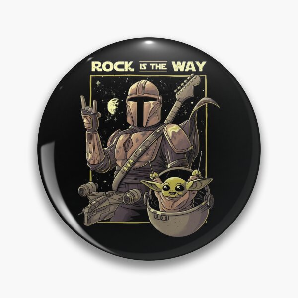 Item preview, The Mandalorian Rock Is The Way Grogu Heavy Metal designed and sold by MillieRhodes.