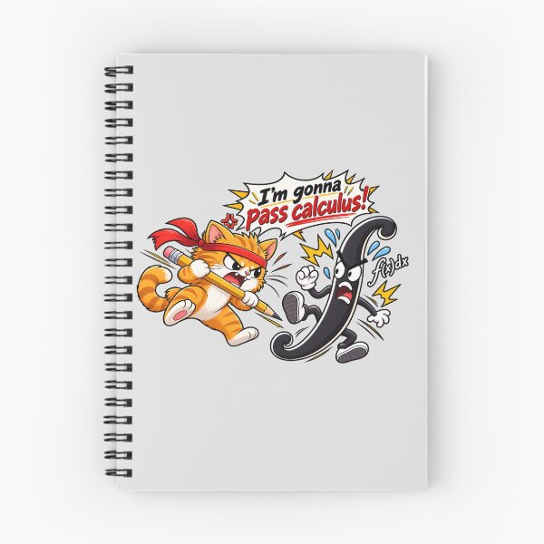 Item preview, Angry Cat Fighting Calculus Integral Math Humor designed and sold by RaulWeirdAndFun.