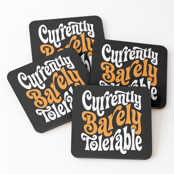 Item preview, Currently Barely Tolerable Introvert Humor AUG-330 designed and sold by noberic.