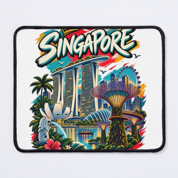 Item preview, Singapore Skyline Cityscape designed and sold by FatmaAhmed90.