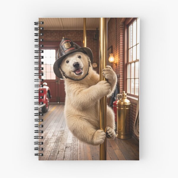 Item preview, Polar Bear Cub Plays at Fire Station designed and sold by Tridentulus.