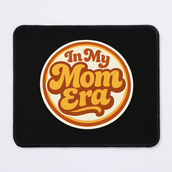 Item preview, In My Mom Era Retro 70s Circle Badge Quote Sticker designed and sold by FestivityFinds.