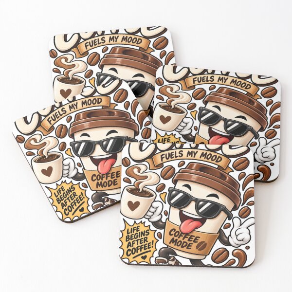 Item preview, Coffee Food Humor – Coffee Fuels My Mood Funny Caffeine Lover designed and sold by edikartt.