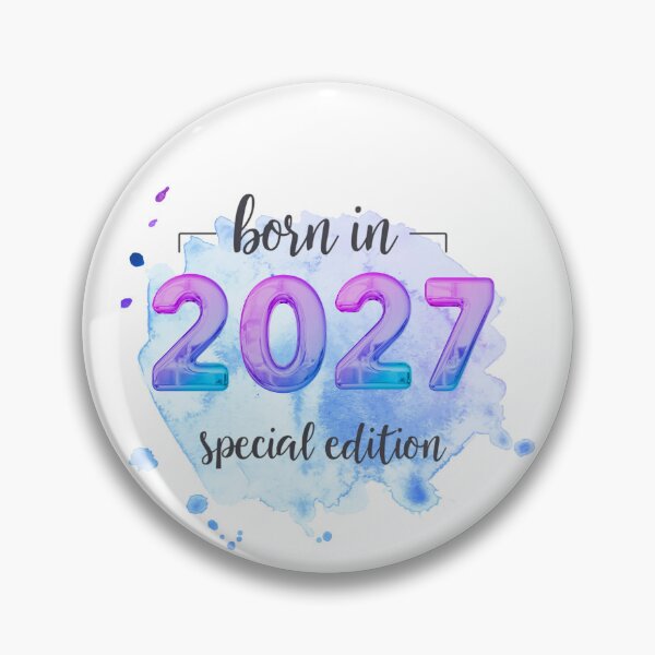 Item preview, Born in 2027 Special Edition (Black Text, Purple Blue) | designed and sold by Lotta Luxxa Lifestyle.