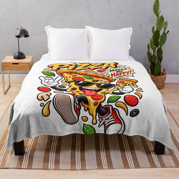 Item preview, Pizza Food Humor – Funny Pizza Lover Makes Me Happy designed and sold by edikartt.