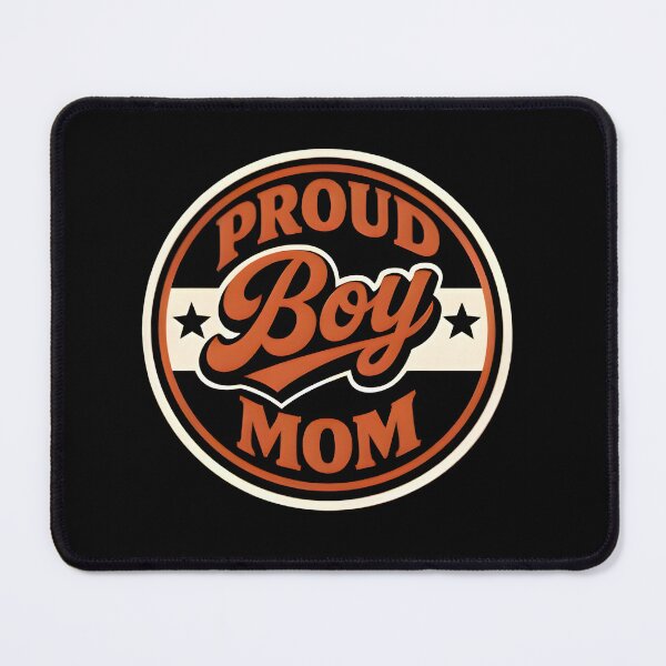 Item preview, Proud Boy Mom Vintage Sports Emblem Circular Badge Sticker designed and sold by FestivityFinds.