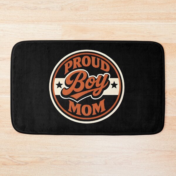 Item preview, Proud Boy Mom Vintage Sports Emblem Circular Badge Sticker designed and sold by FestivityFinds.