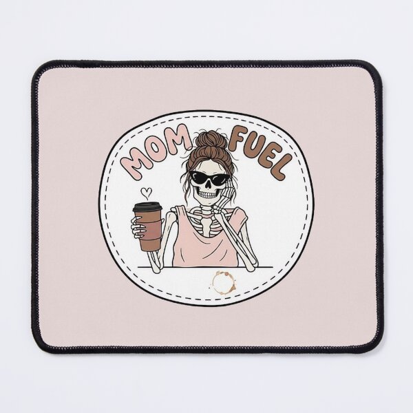Item preview, Tired Mom Skeleton Messy Bun Coffee Lover designed and sold by LuloCreative.