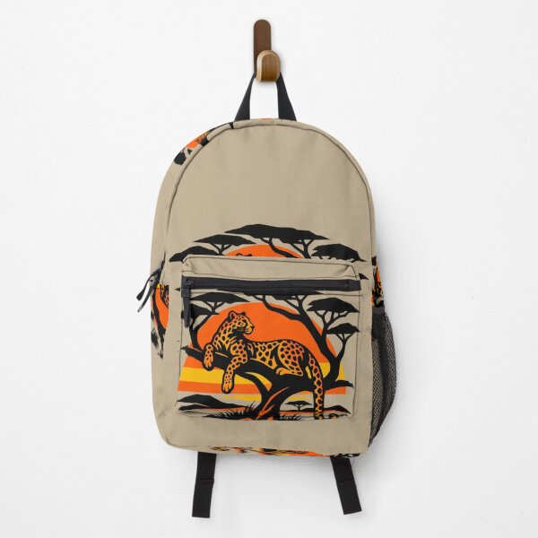Item preview, Leopard Sunset Safari - African Wildlife Leopard in Tree designed and sold by JonelCrafts.