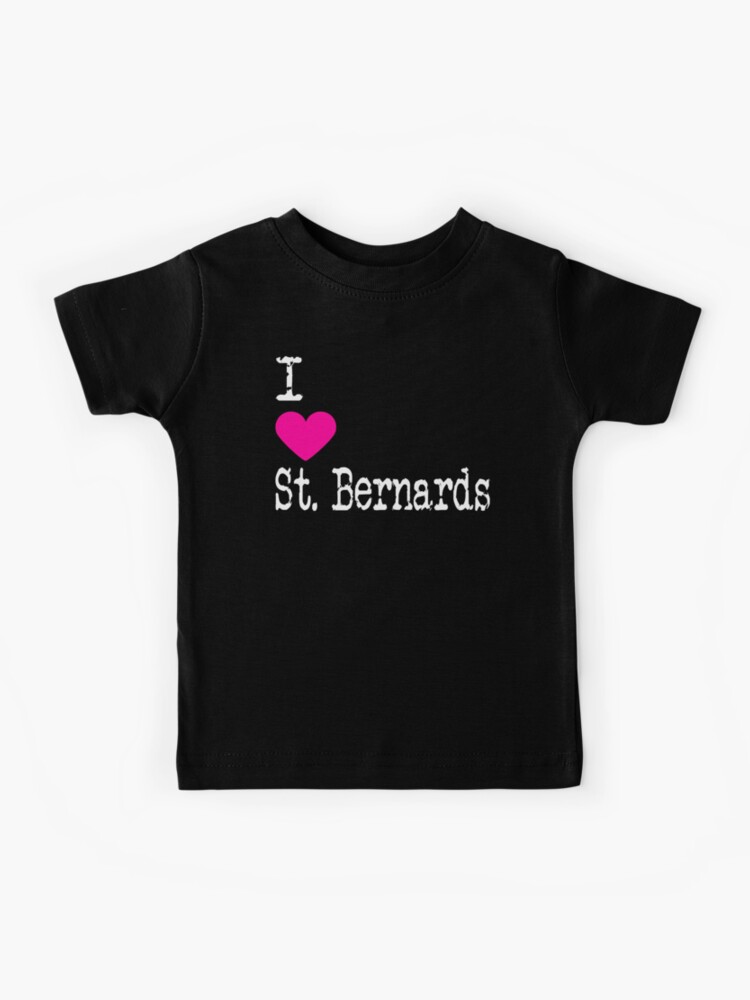 I Love Heart Saint Bernards T-Shirt 