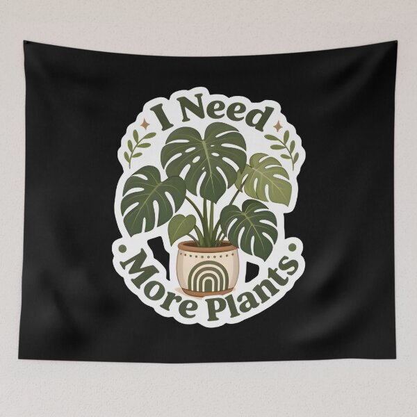 Item preview, I Need More Plants Monstera Houseplant Boho Botanical designed and sold by FestivityFinds.