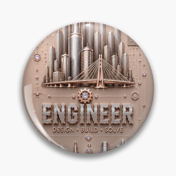 Item preview, Female Engineer Champagne Rose Gold Metallic – Design Build Solve designed and sold by HO•Designs.