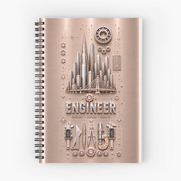 Item preview, Female Engineer Champagne Rose Gold Metallic – Design Build Solve designed and sold by HO•Designs.