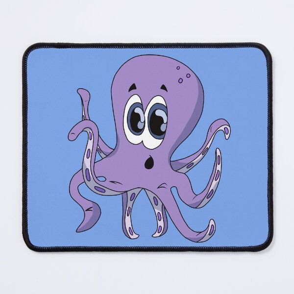 Item preview, Adorable Kawaii Surprised Octopus with Big Blue Eyes designed and sold by CozyCritters8.