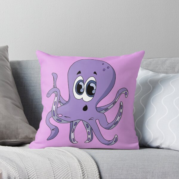 Item preview, Adorable Kawaii Surprised Octopus with Big Blue Eyes designed and sold by CozyCritters8.