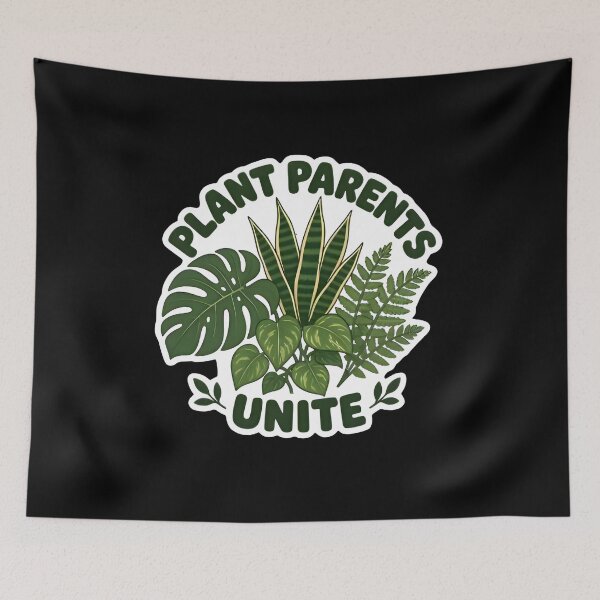 Item preview, Plant Parents Unite Monstera Snake Plant Botanical Sticker designed and sold by FestivityFinds.