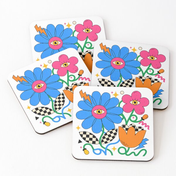 Item preview, Funky Flower Power – Retro Groovy Garden designed and sold by Sezee.