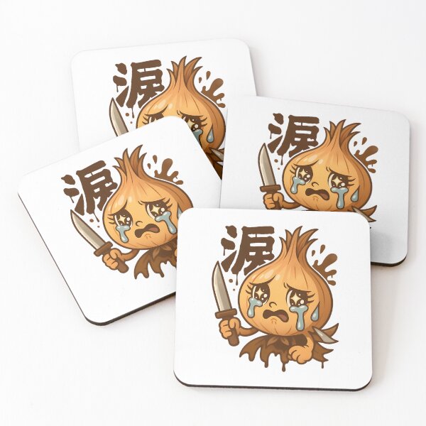 Item preview, Crying Cartoon Onion Holding Knife With Tear Drops designed and sold by Jiberale.