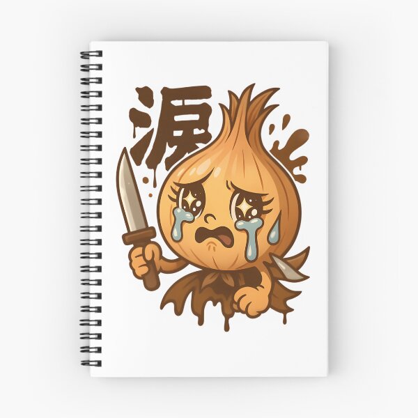 Item preview, Crying Cartoon Onion Holding Knife With Tear Drops designed and sold by Jiberale.