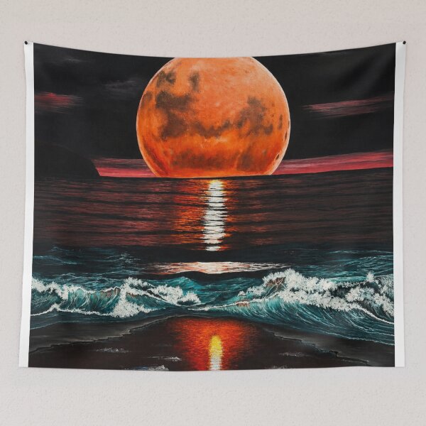 Item preview, Midnight Red Moon designed and sold by JAlexandria-art.